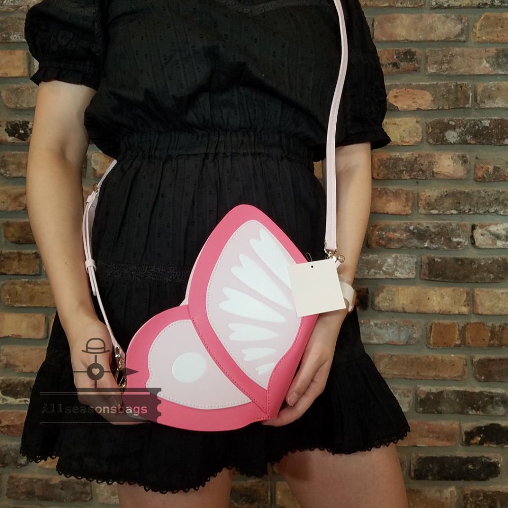 Kate Spade ENCHANTED Forest Butterfly Bonnie BAG - Picture 1 of 9